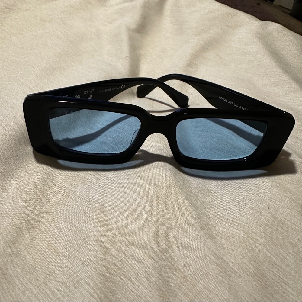 Off White Arthur Rectangle Sunglasses - image 2